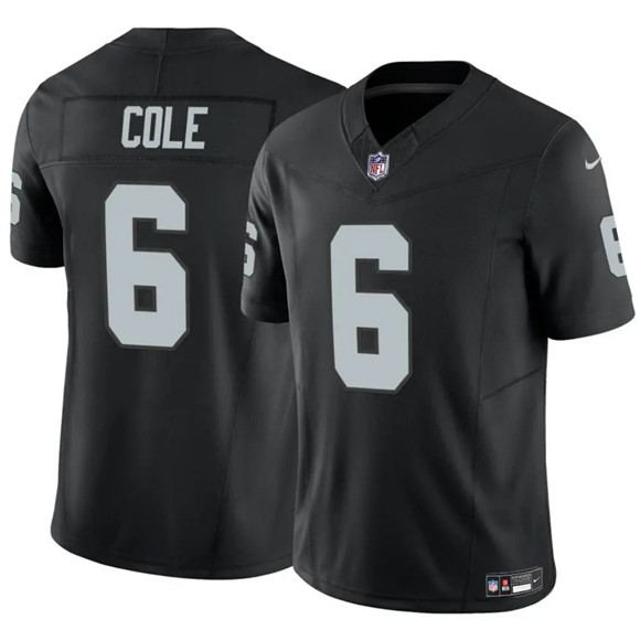 Las Vegas Raiders #6 A.J. Cole Black 2025 F.U.S.E. Vapor Untouchable Limited Stitched Jersey - Zenithce
