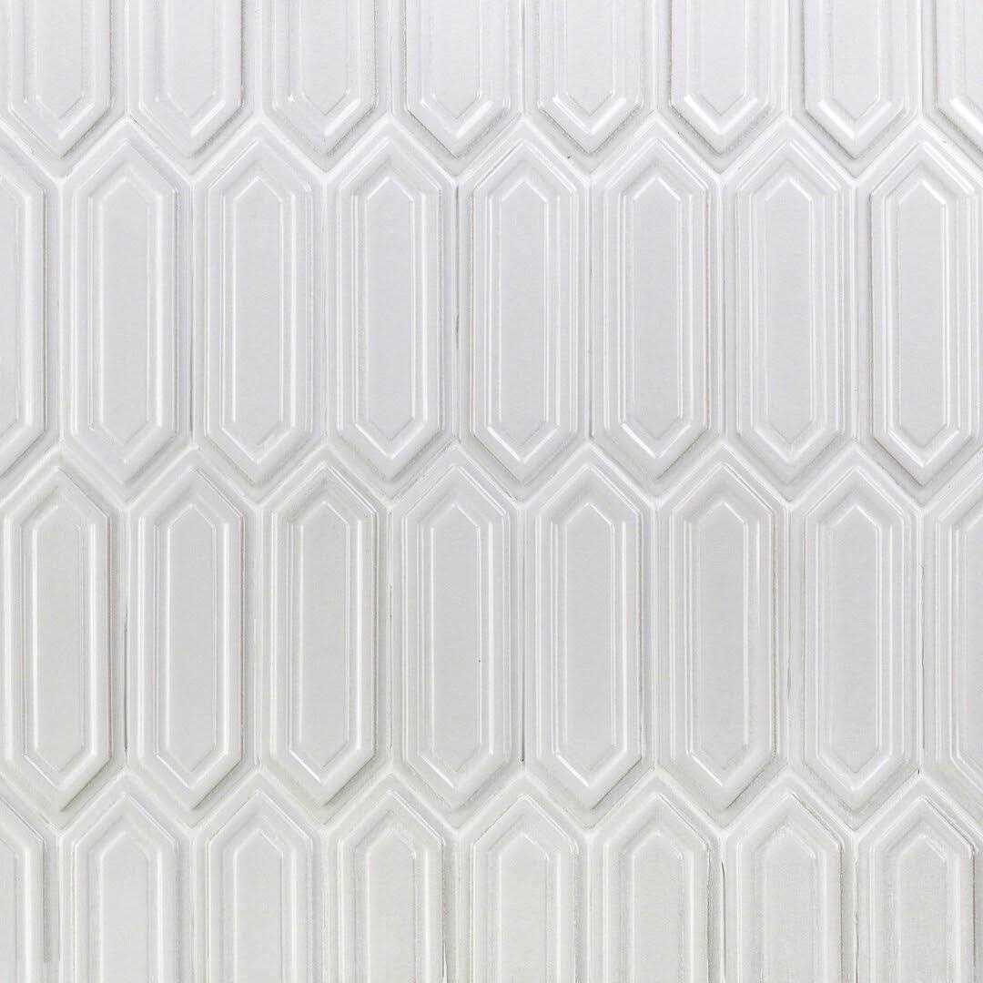 Delphi Hexagon 3 x 9 Straight Edge Ceramic Mosaic Sheet Tile Ivy Hill Tile - Zenithce