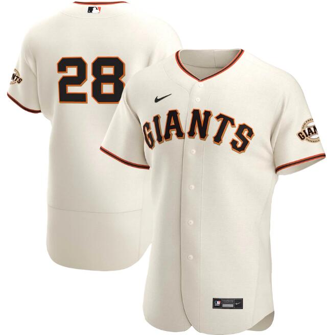 San Francisco Giants Cream #28 Buster Posey Flex Base Stitched Jersey - Zenithce