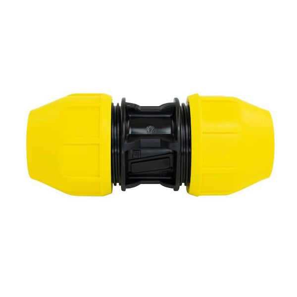 Home-Flex IPS Dr 11 Underground Yellow Poly Gas Pipe Coupler - Zenithce