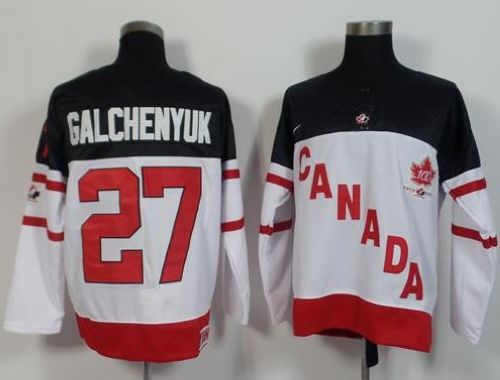 Olympic CA. #27 Alex Galchenyuk White 100th Anniversary Stitched Jersey - Zenithce