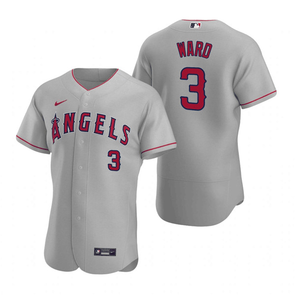 Los Angeles Angels #3 Waylor Ward Grey Flex Base Stitched Jersey - Zenithce