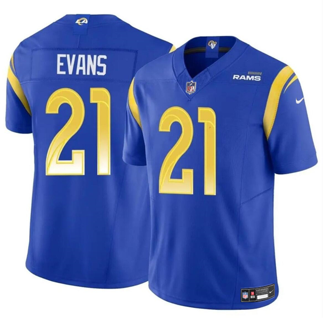Los Angeles Rams #21 Zach Evans Blue 2024 F.U.S.E Vapor Untouchable Stitched Jersey - Zenithce