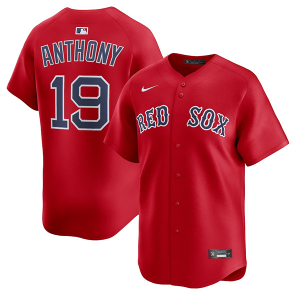Boston Red Sox #19 Roman Anthony Red 2024 Alternate Limited Stitched Jersey - Zenithce
