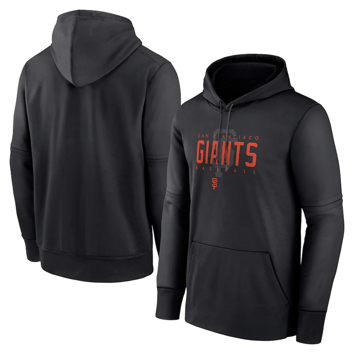 San Francisco Giants Black Pregame Performance Pullover Hoodie - Zenithce