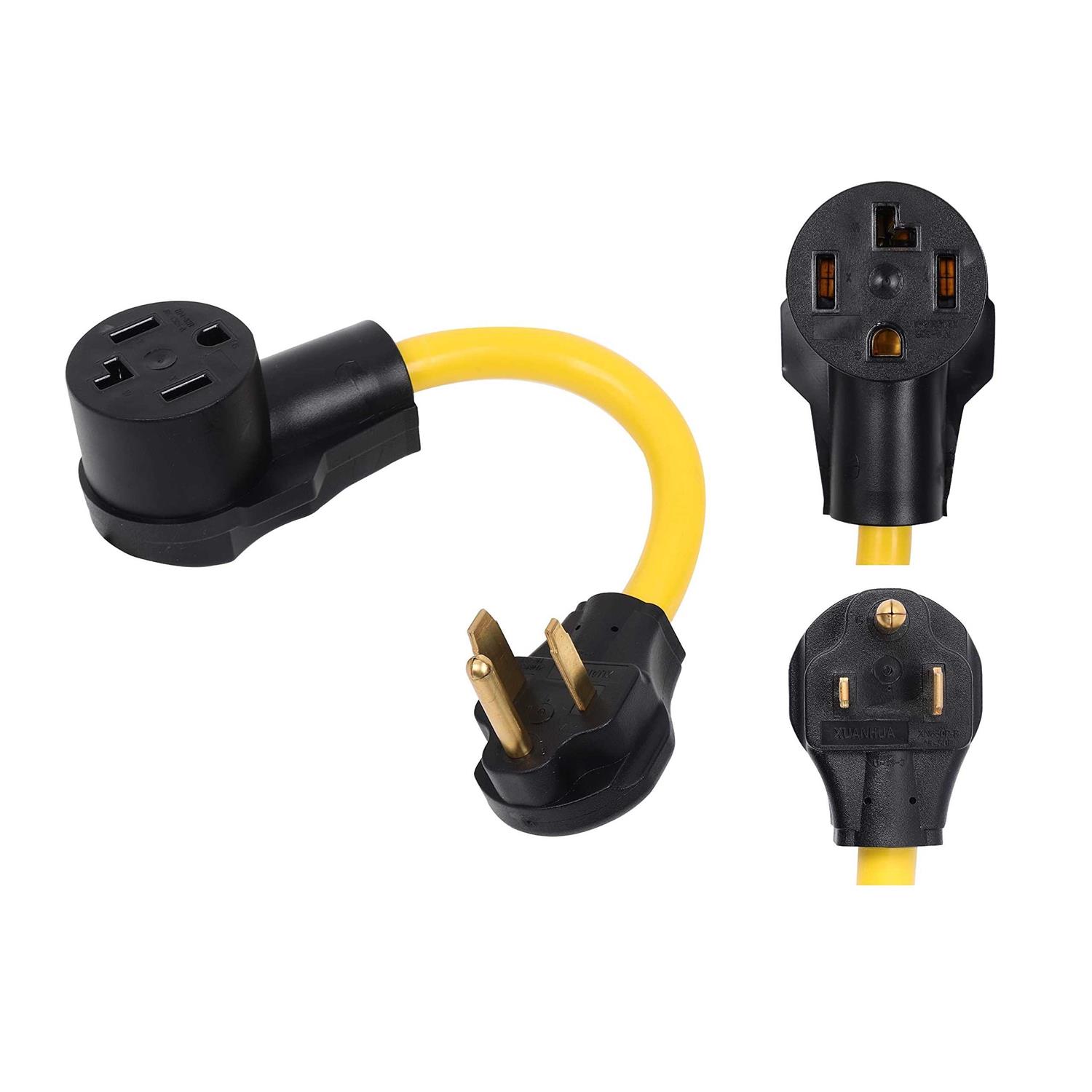 ONETAK NEMA 6-50P to 10-30R 240V 30 Amp 3 Prong Male Plug to 3 Prong Female Outlet Receptacle Generator Welder Dryer Power Cord Adapter - Zenithce