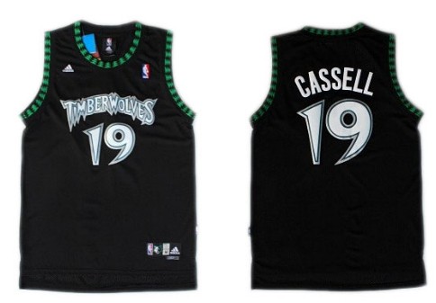 Minnesota Timberwolves #19 Sam Cassell Black Swingman Jersey - Zenithce