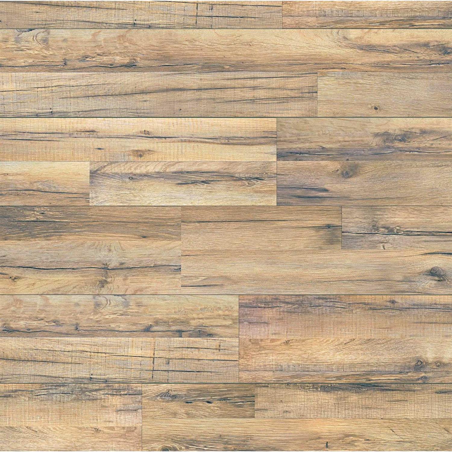 Style Selections 6 x 24 Woods Natural Glazed Porcelain Wood Look Floor Tile 17WO09 - Zenithce