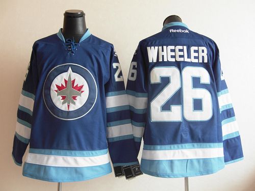 Jets #26 Black Wheeler Dark Blue 2011 Style Stitched Jersey - Zenithce