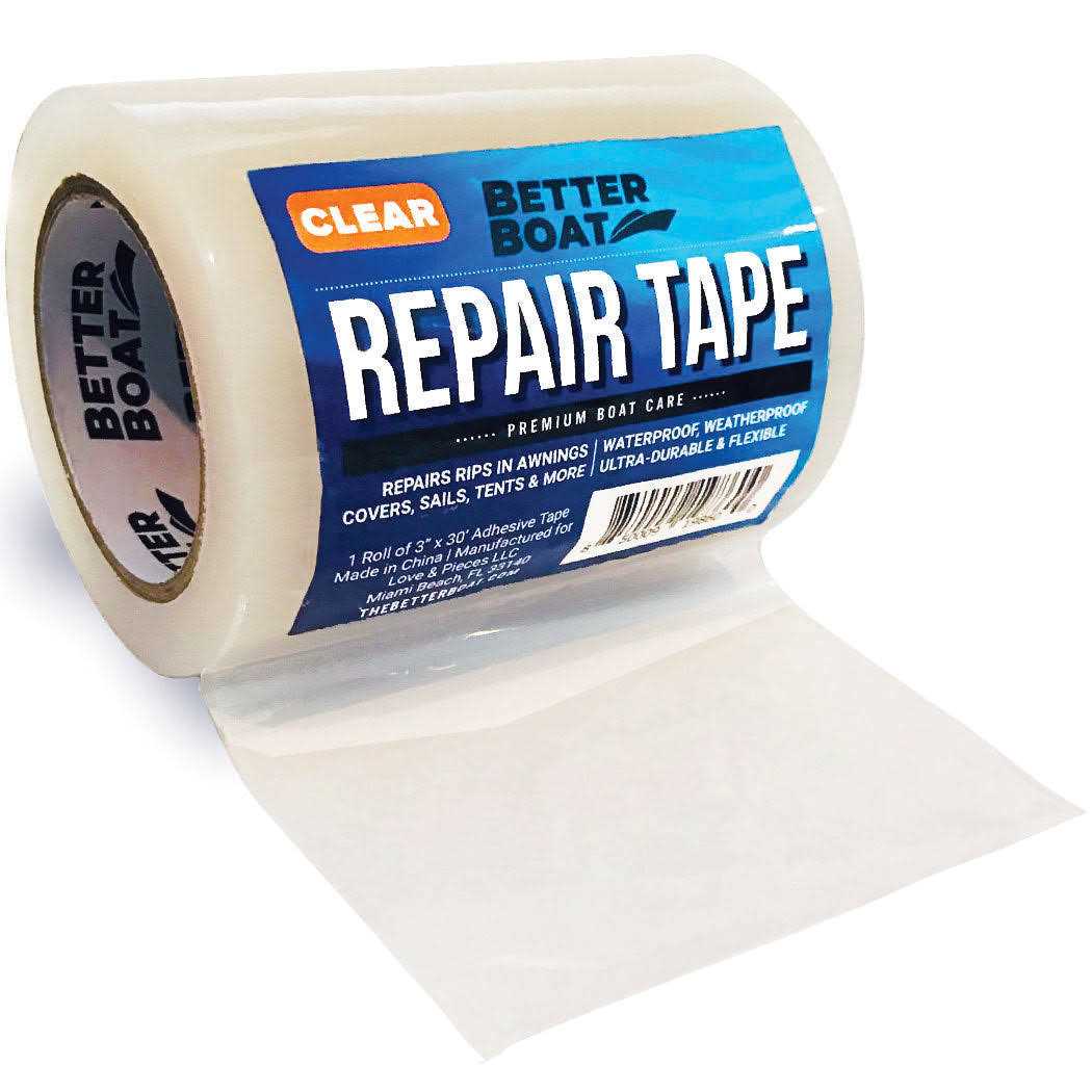 Repair Tape Fabric Repair Boat Covers Canvas Pop Up Camper Rv Awning Tarp Canopy Tear & Vinyl Waterproof Bimini Tops - Zenithce