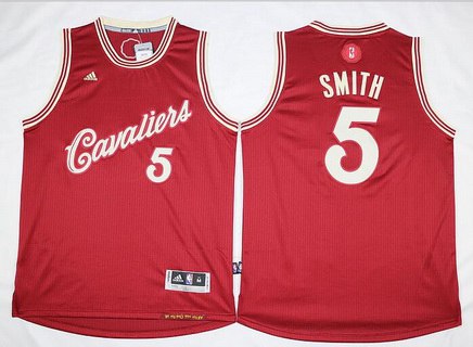 Cleveland Cavaliers #5 J.R. Smith Revolution 30 Swingman 2015 Christmas Day Red Jersey - Zenithce