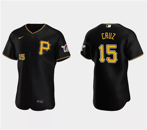 Pittsburgh Pirates #15 Oneil Cruz Black Flex Base Stitched Jersey - Zenithce