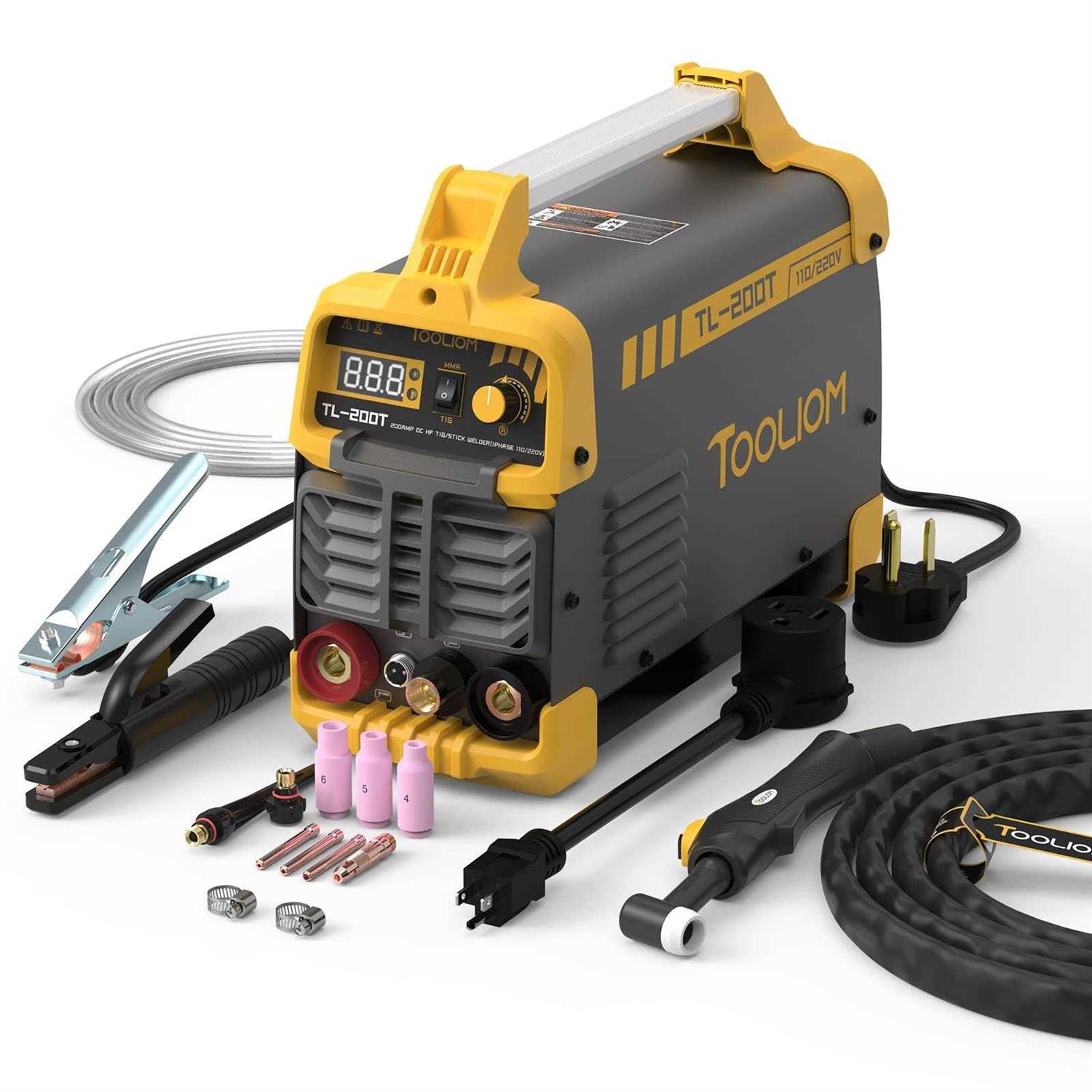 Tooliom 135a Flux Core Welder Mig Welder 110v Flux Mig/lift Tig/stick 3-in-1 Welding Machine Igbt Dc Inverter - Zenithce