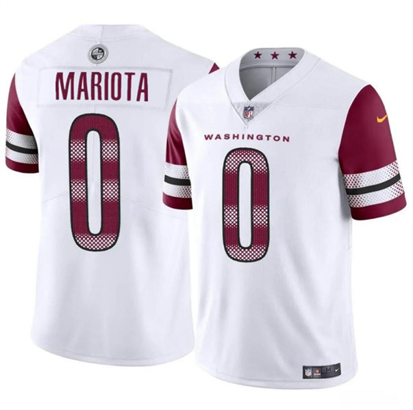 Washington Commanders #0 Marcus Mariota White Vapor Limited Stitched Jersey - Zenithce