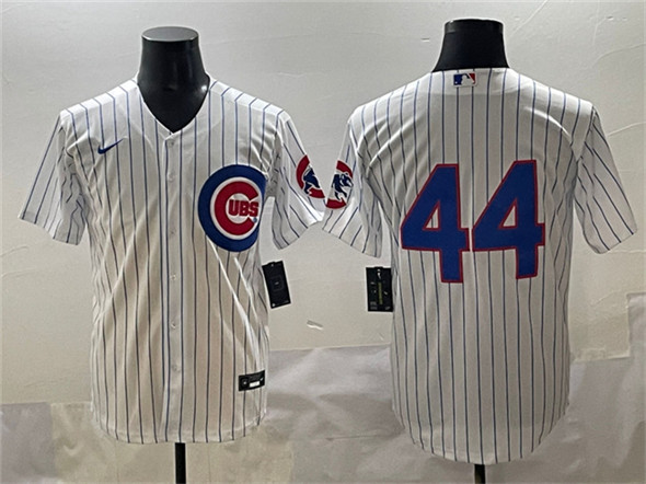 Chicago Cubs #44 Anthony Rizzo White Cool Base Stitched Jersey - Zenithce