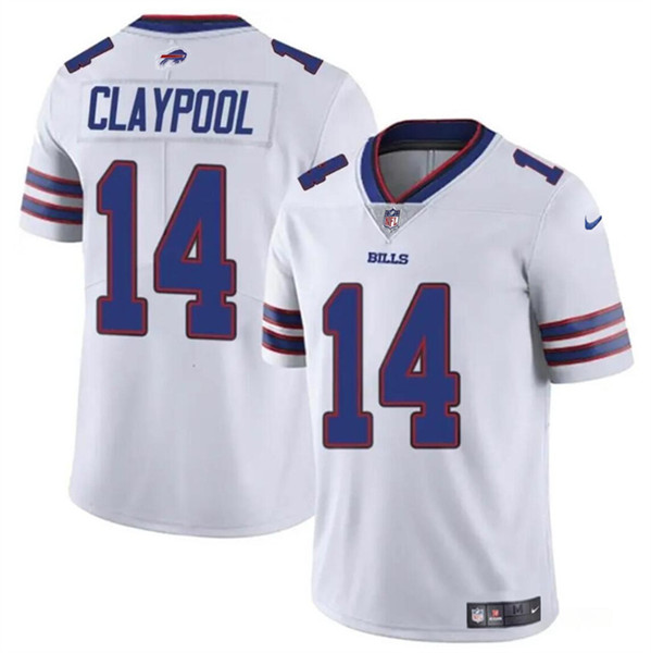 Buffalo Bills #14 Chase Claypool White 2024 Vapor Untouchable Limited Stitched Jersey - Zenithce