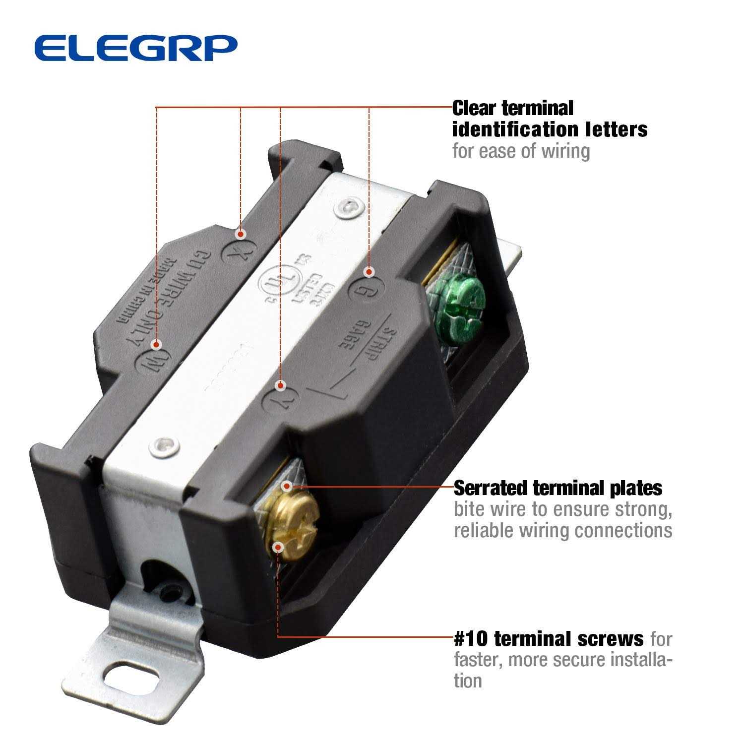 ELEGRP LCDI Power Cord for Air Conditioner,10Amp 1200W L15515-18AWG - Zenithce