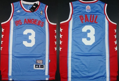 Los Angeles Clippers #3 Chris Paul ABA Hardwood Classic Swingman Blue Jersey - Zenithce