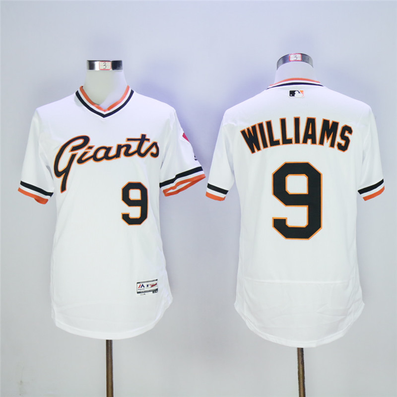 San Franciscoc Giants #9 Matt Williams White Cool Base Cooperstown Collection Player Stitched Jersey - Zenithce