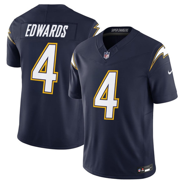 Los Angeles Chargers #4 Taylor Heinicke Navy 2025 F.U.S.E. Alternate Vapor Limited Football Stitched Jersey - Zenithce