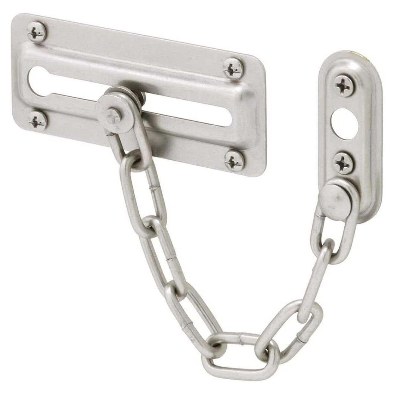 Prime-Line Door Guard 2-3/8 in Backset 1-3/8 in Thick Door Brass U 10744 - Zenithce
