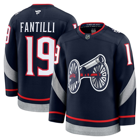 Columbus Blue Jackets #19 Adam Fantilli Navy 2024-25 Alternate Stitched Jersey - Zenithce