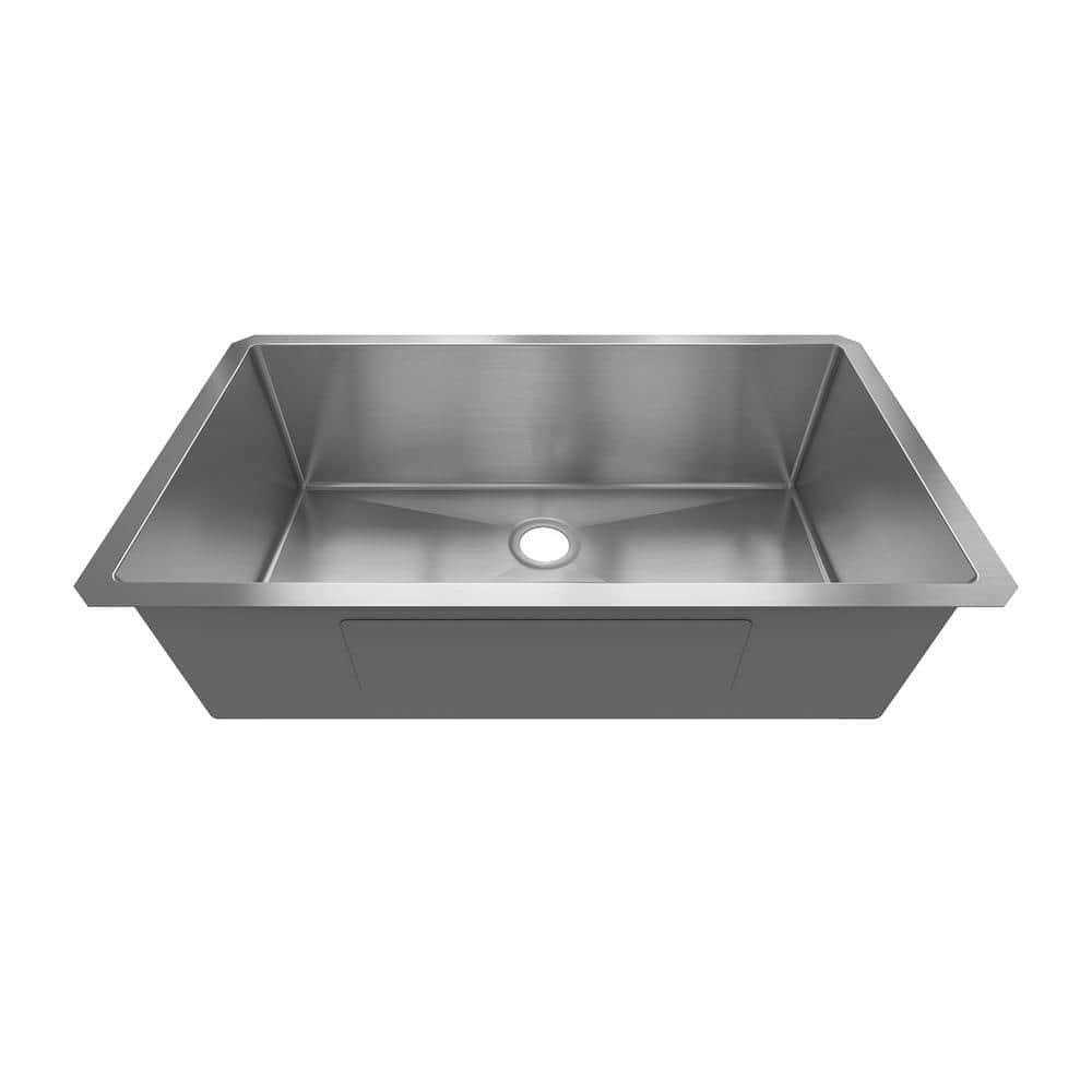 Sinber 25 in. Drop-in Single Bowl 18-Gauge 304 Stainless Steel Kitchen Sink HT2522S-S-9W - Zenithce