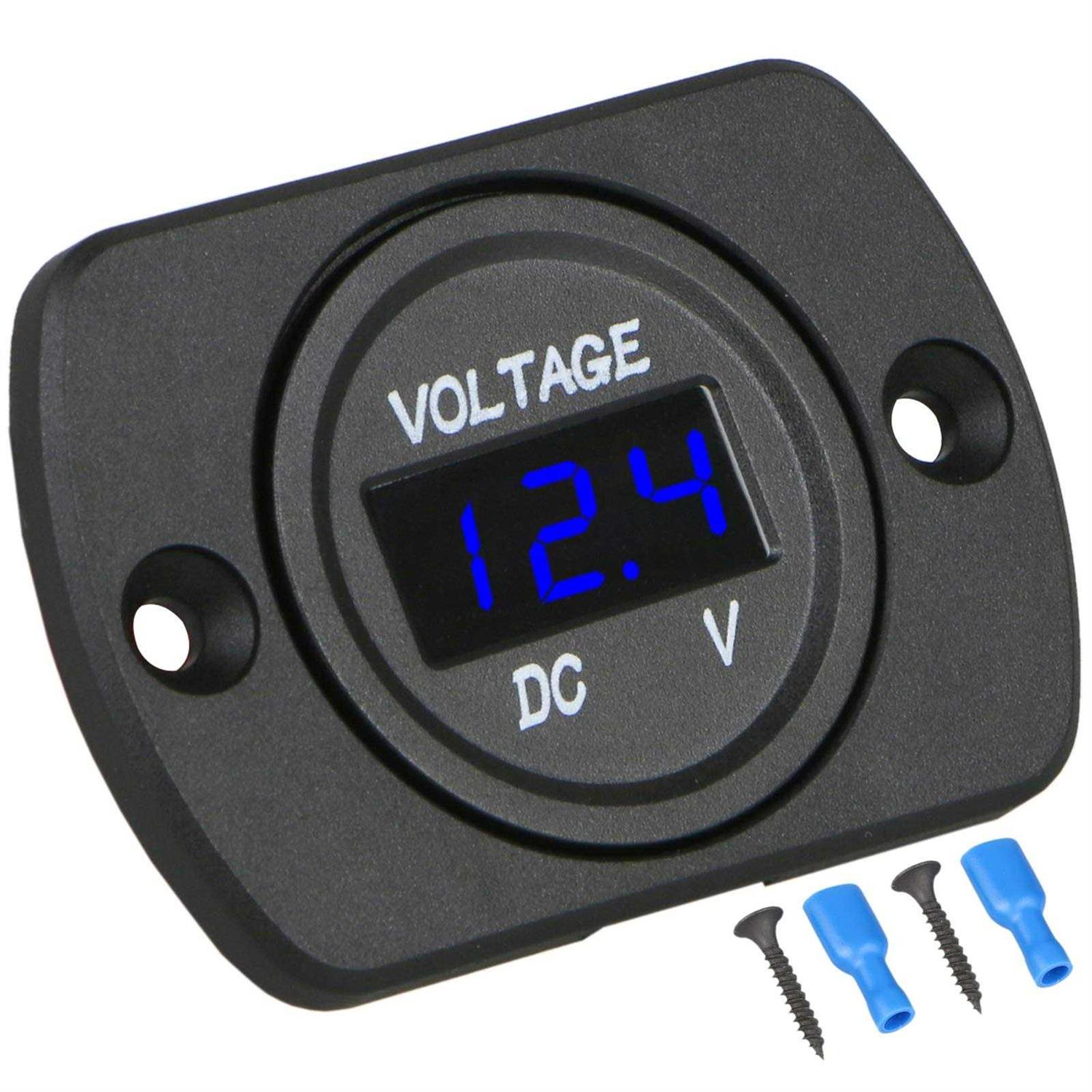 DC 12V 24V Car Voltmeter with LED Digital Display - Zenithce