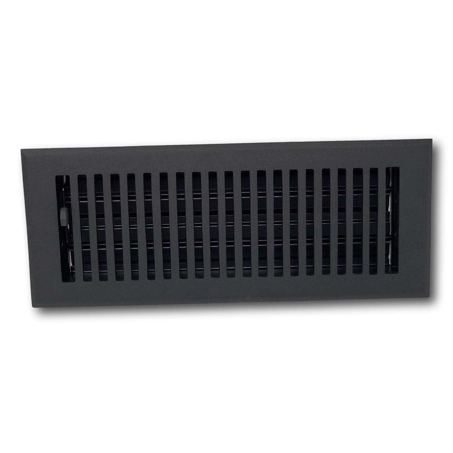 Madelyn Carter 2 x 10 Cast Aluminum Linear Bar Vent Cover – Brushed Satin (Overall: 3.75 x 11.75) - Zenithce