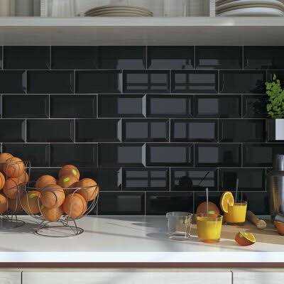 Santorini 7.9 x 5.9 Glossy Ceramic Bullnose Tile Trim in Blanco Merola Tile WFWAESNBBT - Zenithce