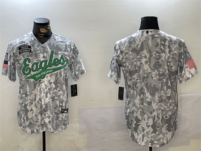 Philadelphia Eagles Blank 2024 Arctic Camo Salute To Service Stitched Jersey - Zenithce