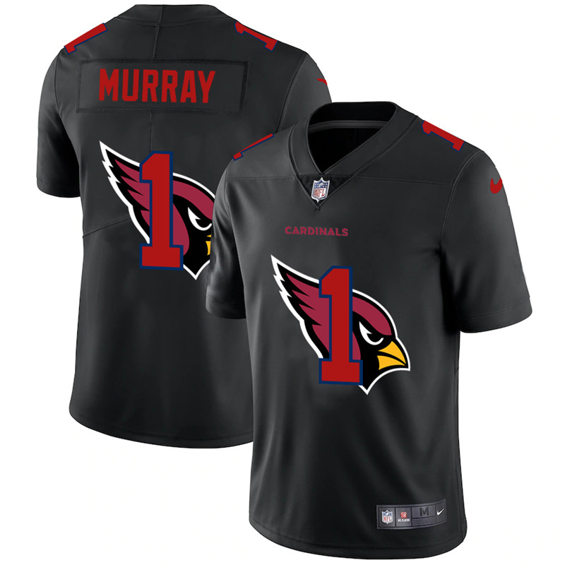 Arizona Cardinals #1 Kyler Murray Black Shadow Logo Limited Stitched Jersey - Zenithce