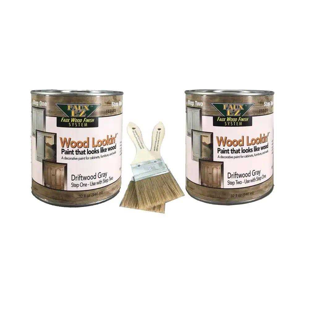 Wood Lookin’ Driftwood Gray Specialty Paint Kit - Zenithce