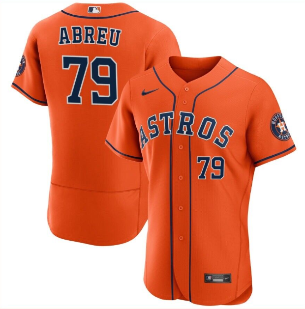 Houston Astros #79 José Abreu Orange Flex Base Stitched Jersey - Zenithce