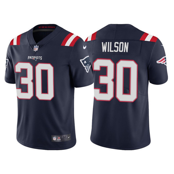 New England Patriots #30 Mack Wilson Navy Vapor Untouchable Limited Stitched Jersey - Zenithce