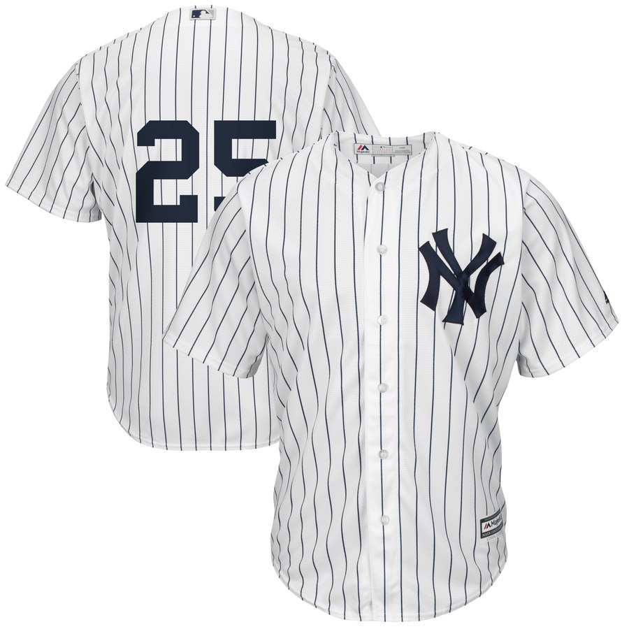 New York Yankees #25 Gleyber Torres White Player Stitched Jersey - Zenithce