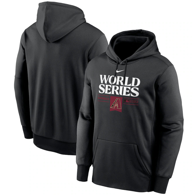 Arizona Diamondbacks Black 2023 World Series Collection Dugout Pullover Hoodie - Zenithce