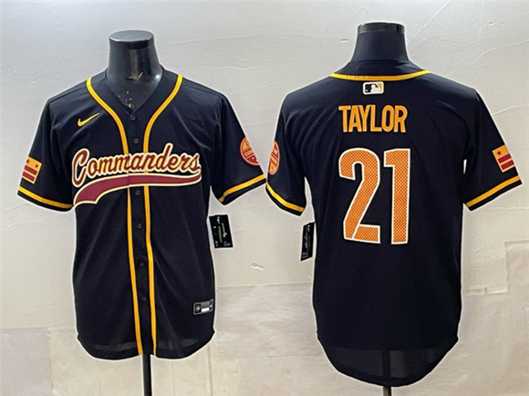 Washington Commanders #21 Sean Taylor Black Limited Stitched Jersey - Zenithce