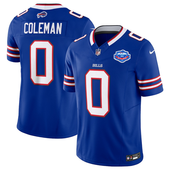 Buffalo Bills #0 Keon Coleman Blue 2025 F.U.S.E. With Farewell Patch Vapor Untouchable Limited Stitched Jersey - Zenithce