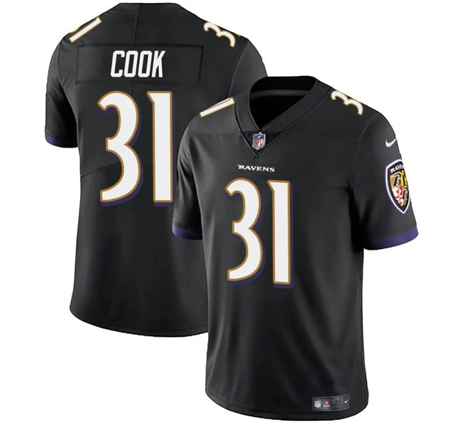 Baltimore Ravens #31 Dalvin Cook Black Vapor Limited Jersey - Zenithce