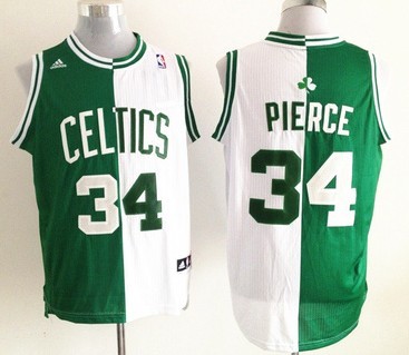 Boston Celtics #34 Paul Pierce Revolution 30 Swingman Green/White Two Tone Jersey - Zenithce
