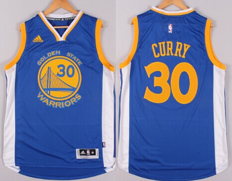 Golden State Warriors #30 Stephen Curry Revolution 30 Swingman 2014 New Blue Jersey - Zenithce