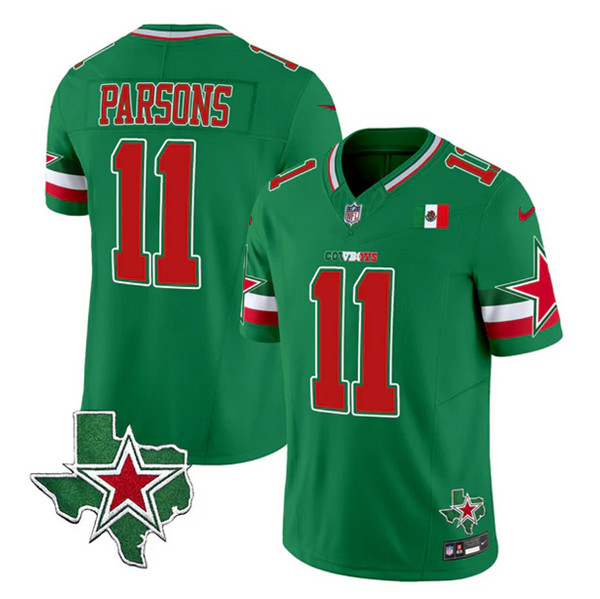 Dallas Cowboys #11 Micah Parsons Green 2024 F.U.S.E. Mexico Vapor Untouchable Limited Stitched Jersey - Zenithce