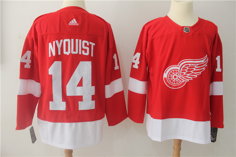 Detroit Red Wings #14 Gustav Nyquist Red Stitched Adidas Jersey - Zenithce