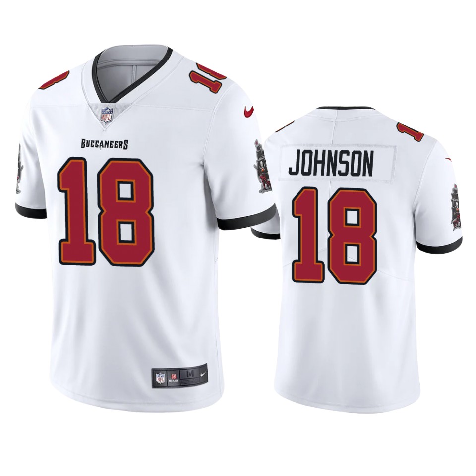 Tampa Bay Buccaneers #18 Tyler Johnson New White Vapor Untouchable Limited Stitched Jersey - Zenithce