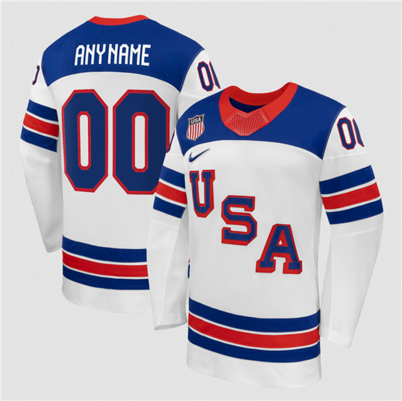 USA Custom White 2026 Stitched Jersey - Zenithce