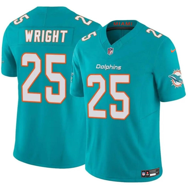 Miami Dolphins #25 Jaylen Wright Aqua 2024 F.U.S.E Vapor Limited Stitched Jersey - Zenithce