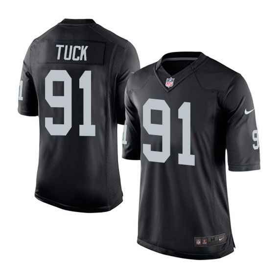 Raiders #91 Justin Tuck Stitched Jersey - Zenithce