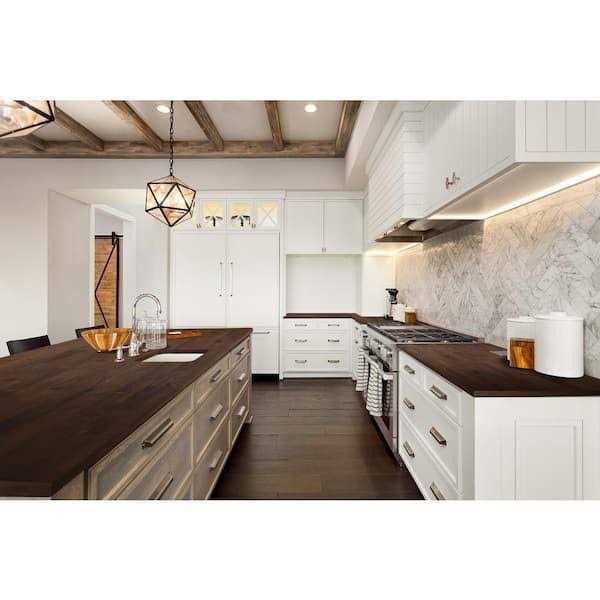 Interbuild Acacia 6 ft. L x 25 in. D 1.5 T Butcher Block Countertop - Zenithce