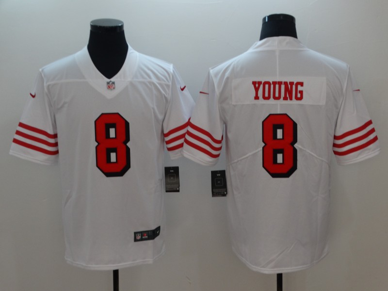 San Francisco 49ers #8 Steve Young White Vapor Untouchable Player Limited Stitched Jersey - Zenithce